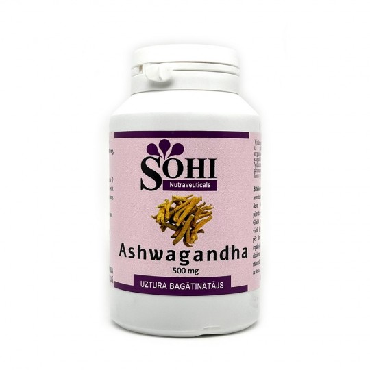 Ashwagandha N60 (veģetārās kapsulas) 500mg, SOHI